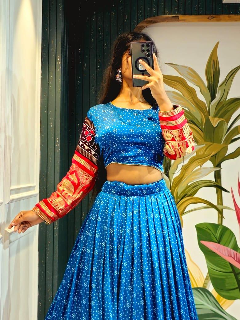 Navratri Wear Gaji Silk Lehenga Choli - Anant Exports