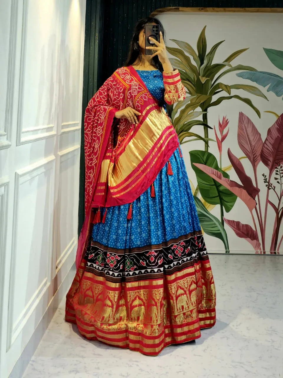 Navratri Wear Gaji Silk Lehenga Choli - Anant Exports