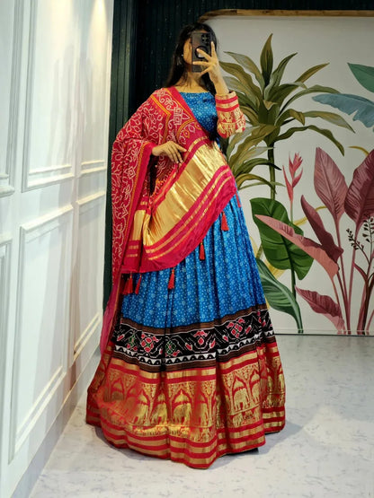 Navratri Wear Gaji Silk Lehenga Choli - Anant Exports