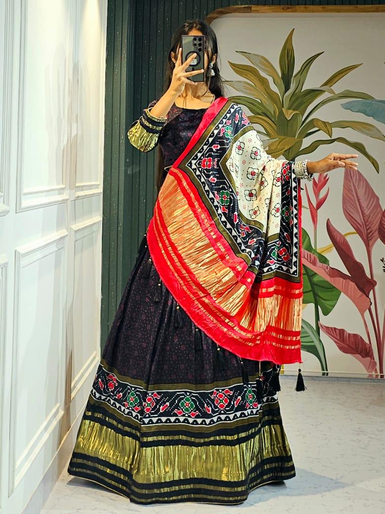 Navratri Wear Gaji Silk Lehenga Choli - Anant Exports