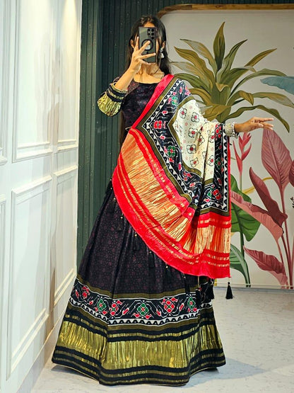 Navratri Wear Gaji Silk Lehenga Choli - Anant Exports