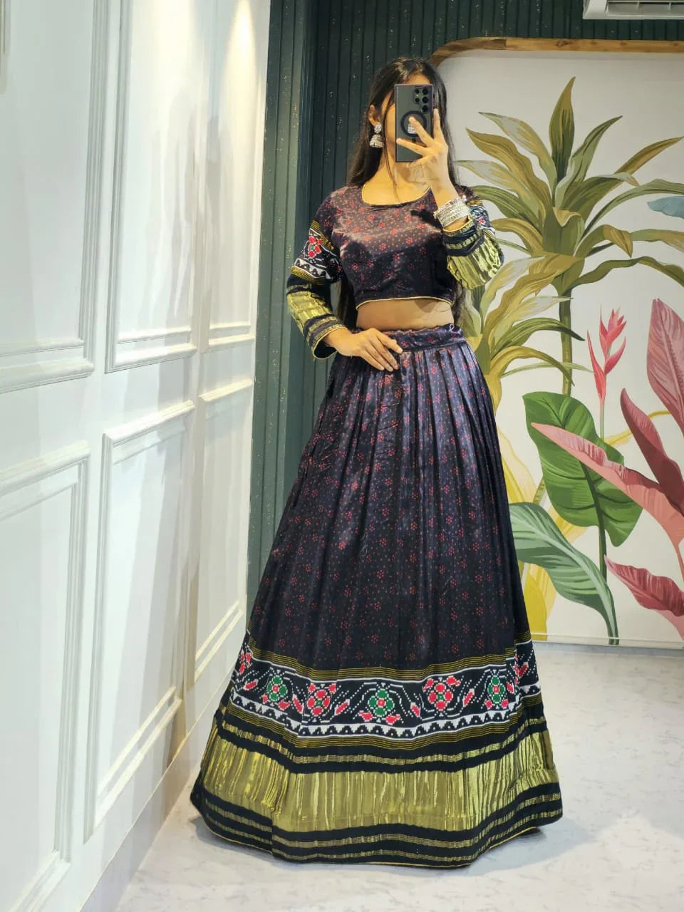 Navratri Wear Gaji Silk Lehenga Choli - Anant Exports