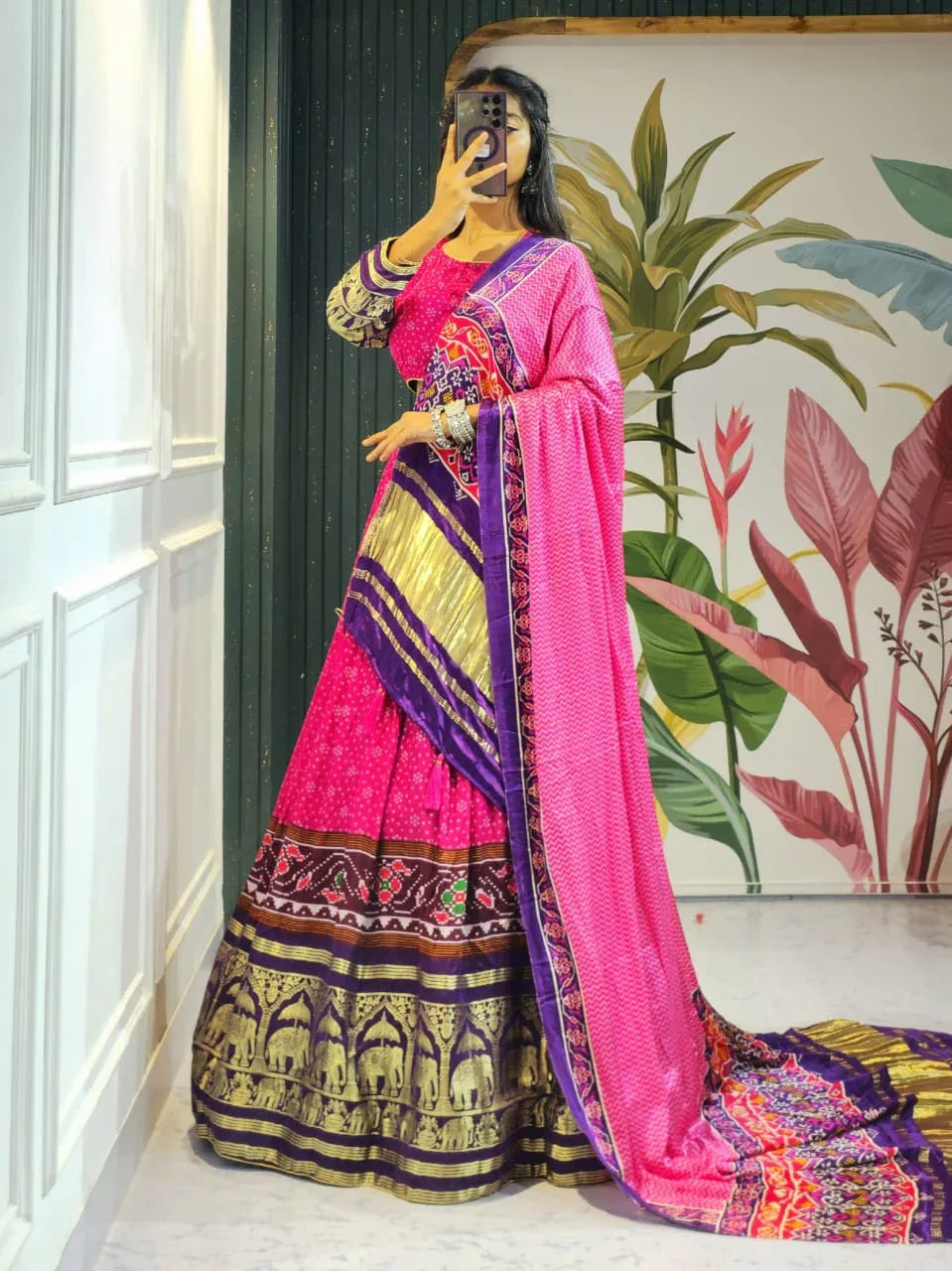 Navratri Wear Gaji Silk Lehenga Choli - Anant Exports