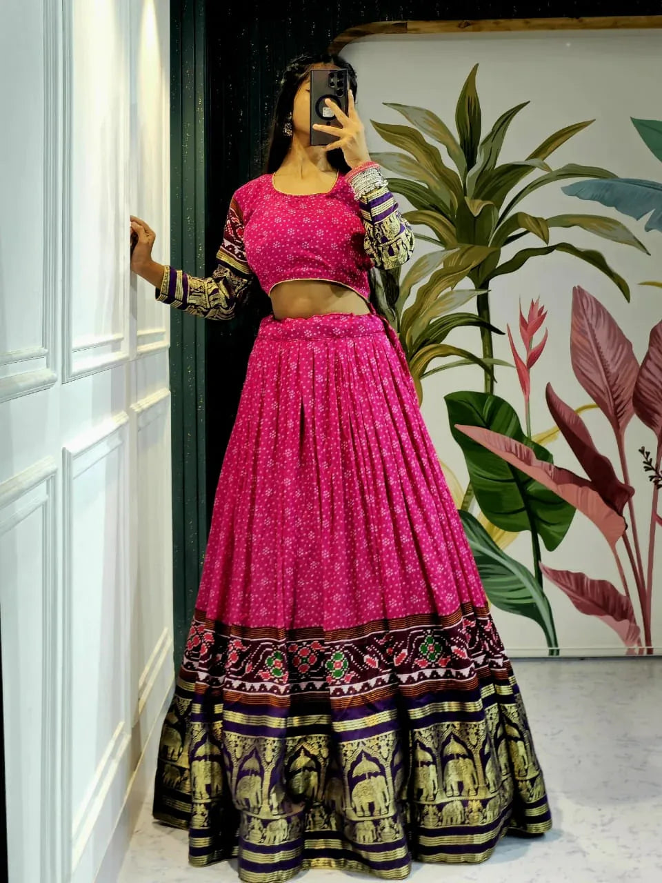 Navratri Wear Gaji Silk Lehenga Choli - Anant Exports
