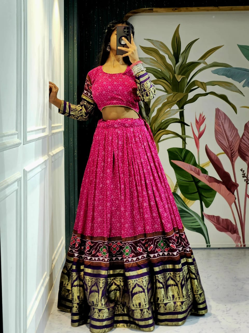 Navratri Wear Gaji Silk Lehenga Choli