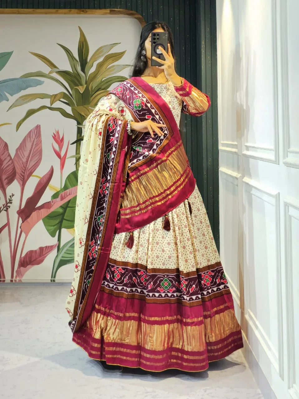 Navratri Wear Gaji Silk Lehenga Choli - Anant Exports