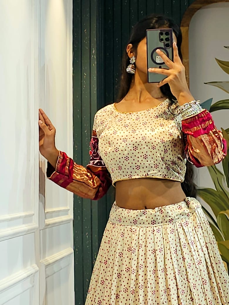 Navratri Wear Gaji Silk Lehenga Choli