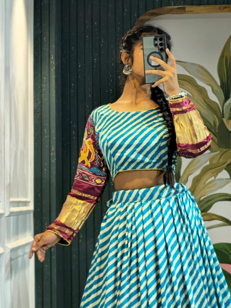 Navratri Wear Gaji Silk Lehenga Choli - Anant Exports
