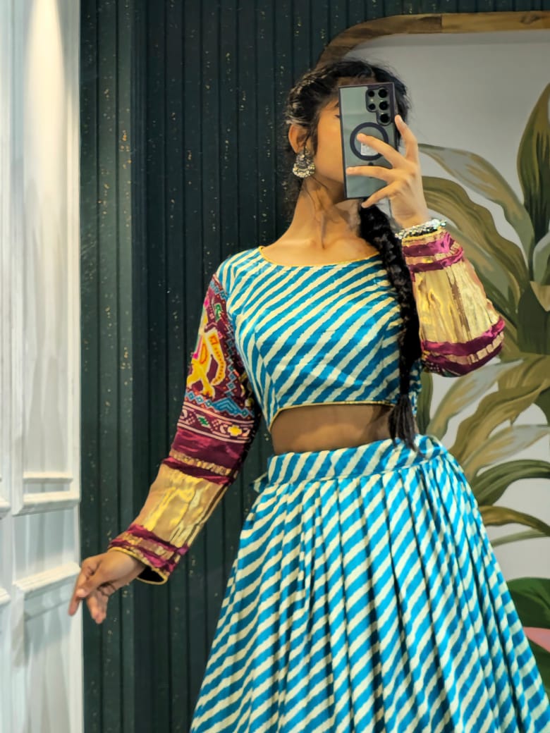 Navratri Wear Gaji Silk Lehenga Choli