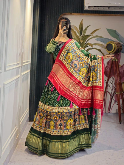 Navratri Wear Gaji Silk Lehenga Choli - Anant Exports