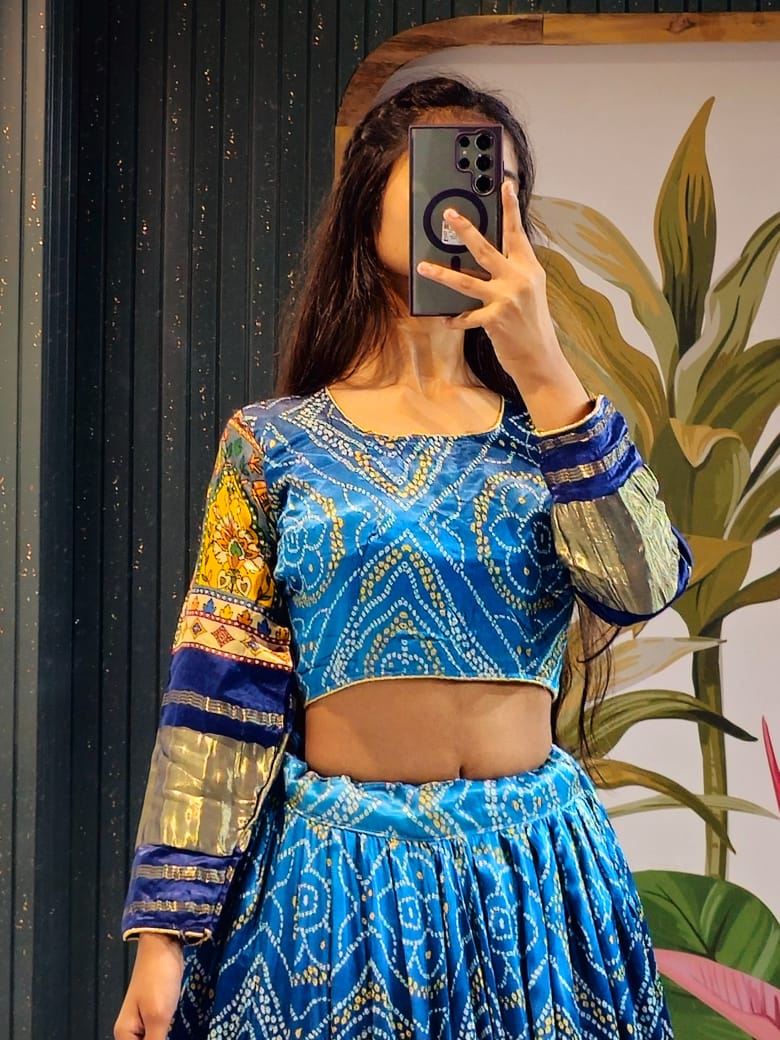 Navratri Wear Gaji Silk Lehenga Choli