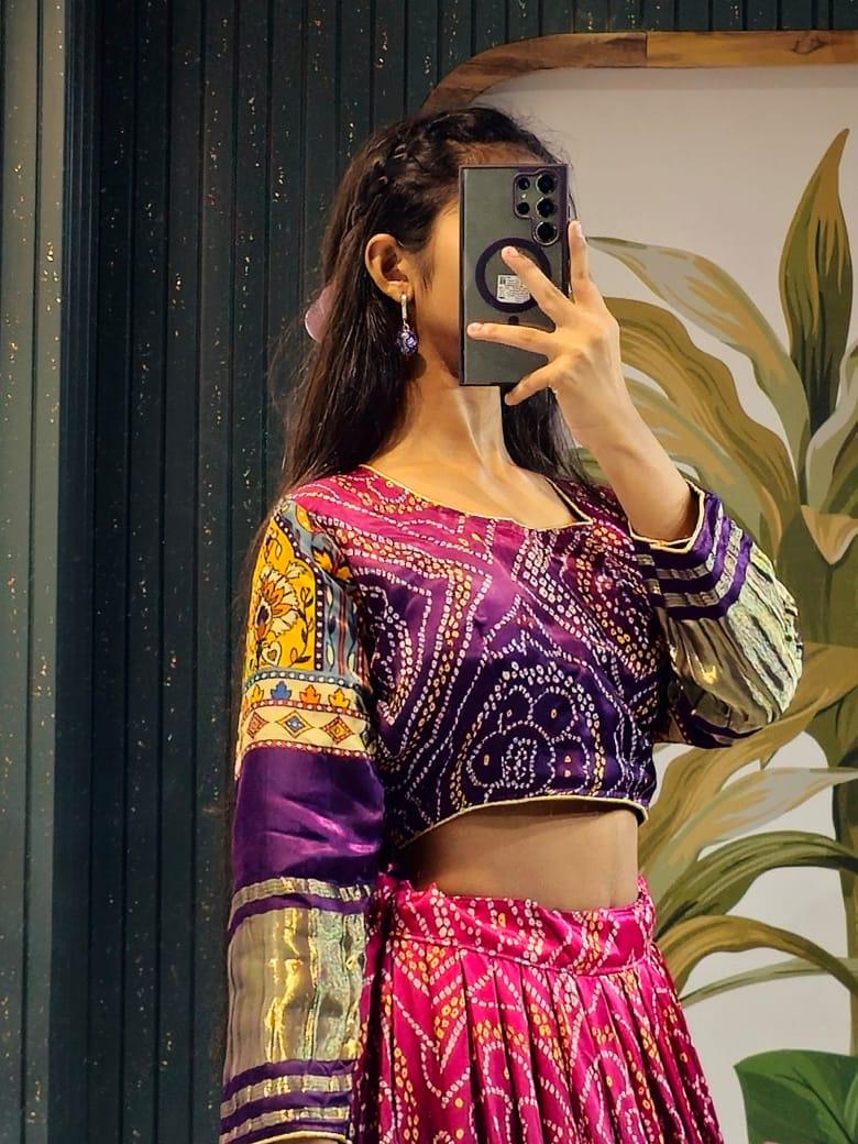 Navratri Wear Gaji Silk Lehenga Choli - Anant Exports