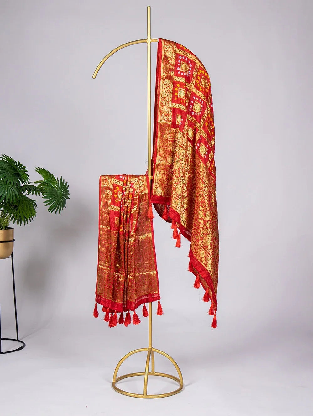 Occasion Wear Bandhej Dupatta D.No. 4017 - Anant Exports