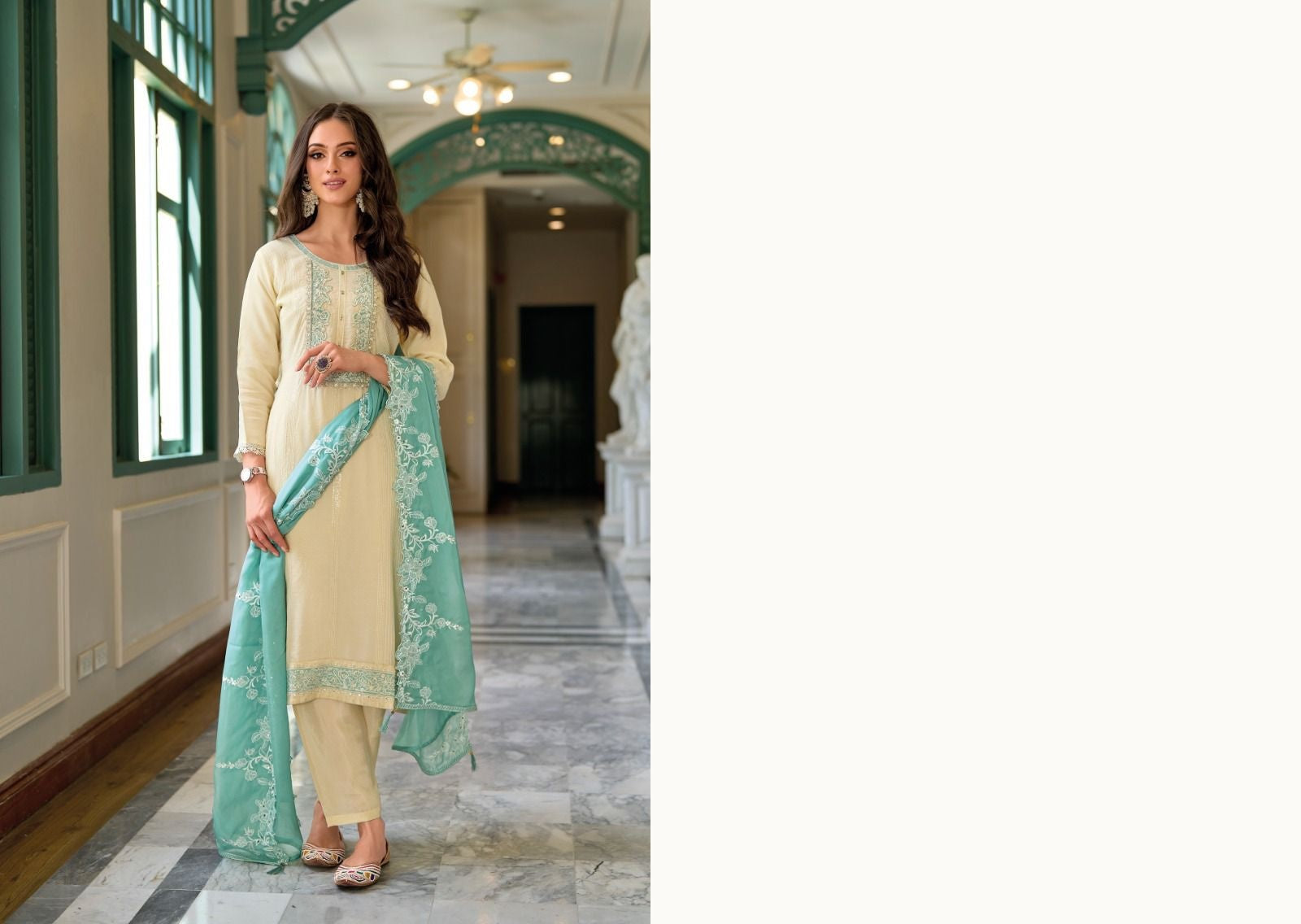 Zaveri Hasrat Wedding Wear Readymade Suit D.No. 1253