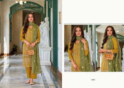 Zaveri Hasrat Wedding Wear Readymade Suit D.No. 1251 - Anant Exports