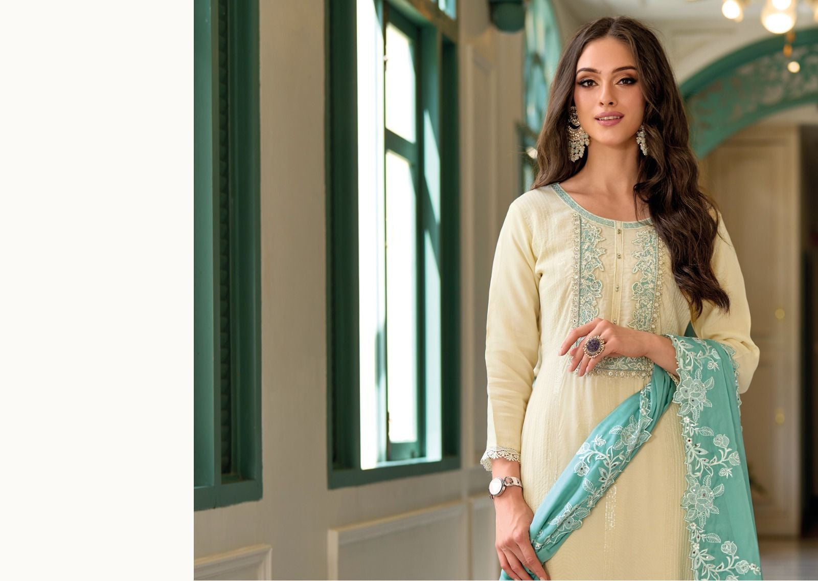 Zaveri Hasrat Wedding Wear Readymade Suit D.No. 1253