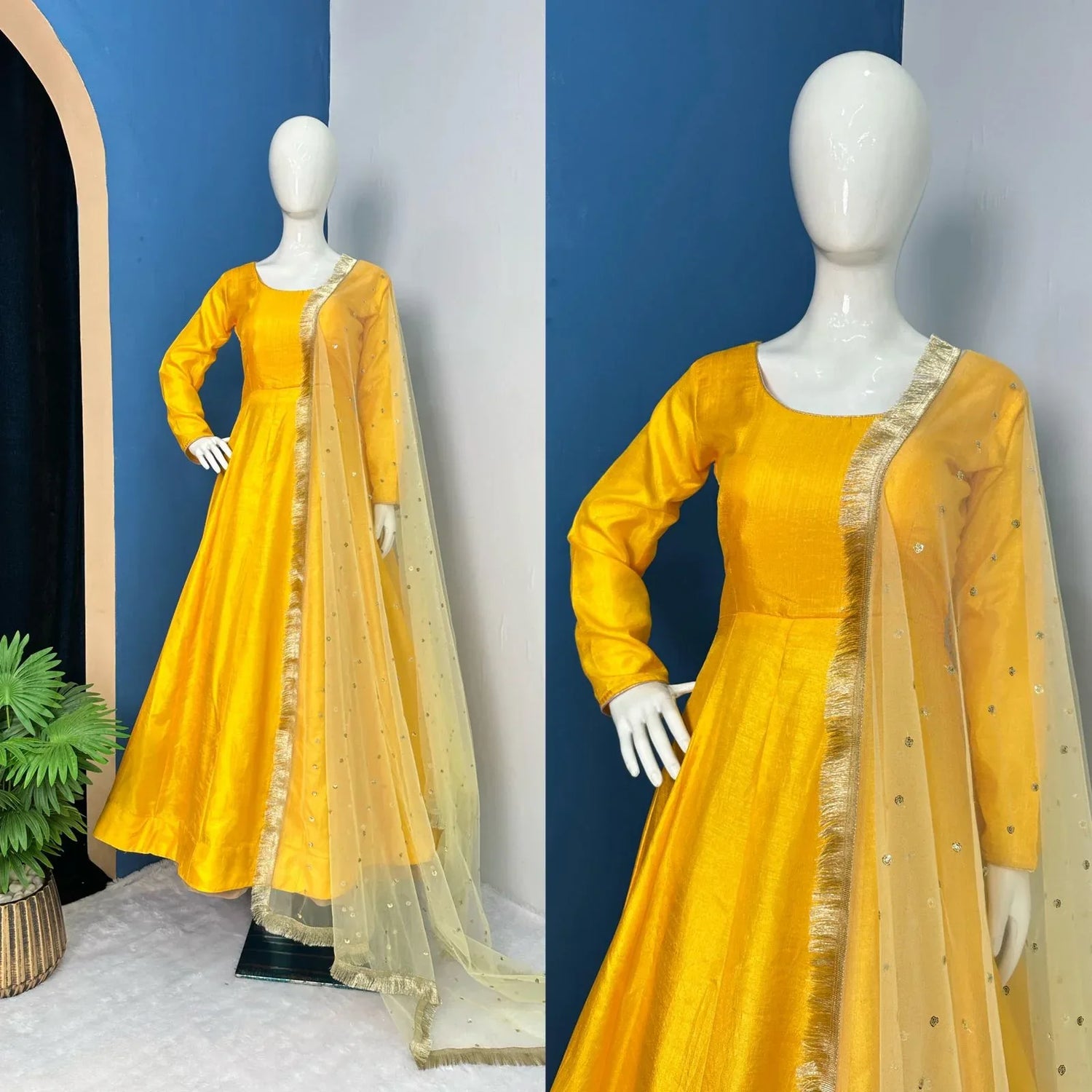 Wedding Wear Fancy Gown D.No. 1030 - Anant Exports