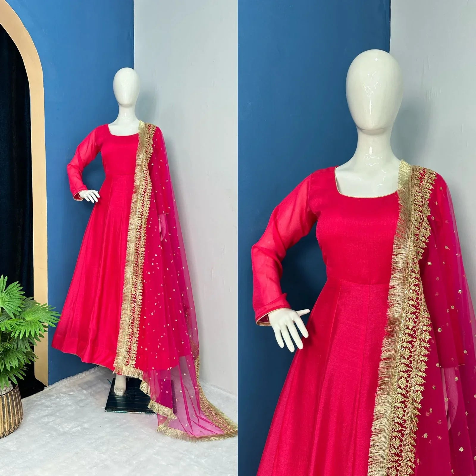 Wedding Wear Fancy Gown D.No. 1030 - Anant Exports