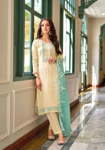 Zaveri Hasrat Wedding Wear Readymade Suit D.No. 1253 - Anant Exports