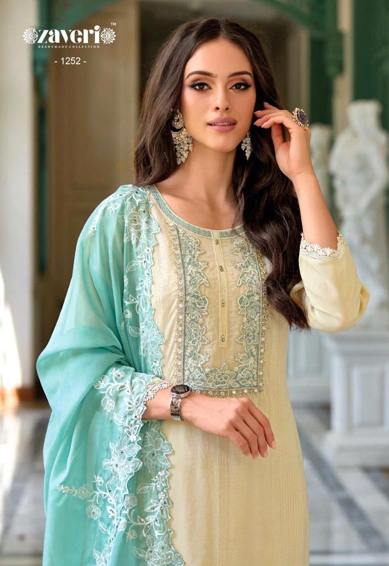 Zaveri Hasrat Wedding Wear Readymade Suit D.No. 1253 - Anant Exports
