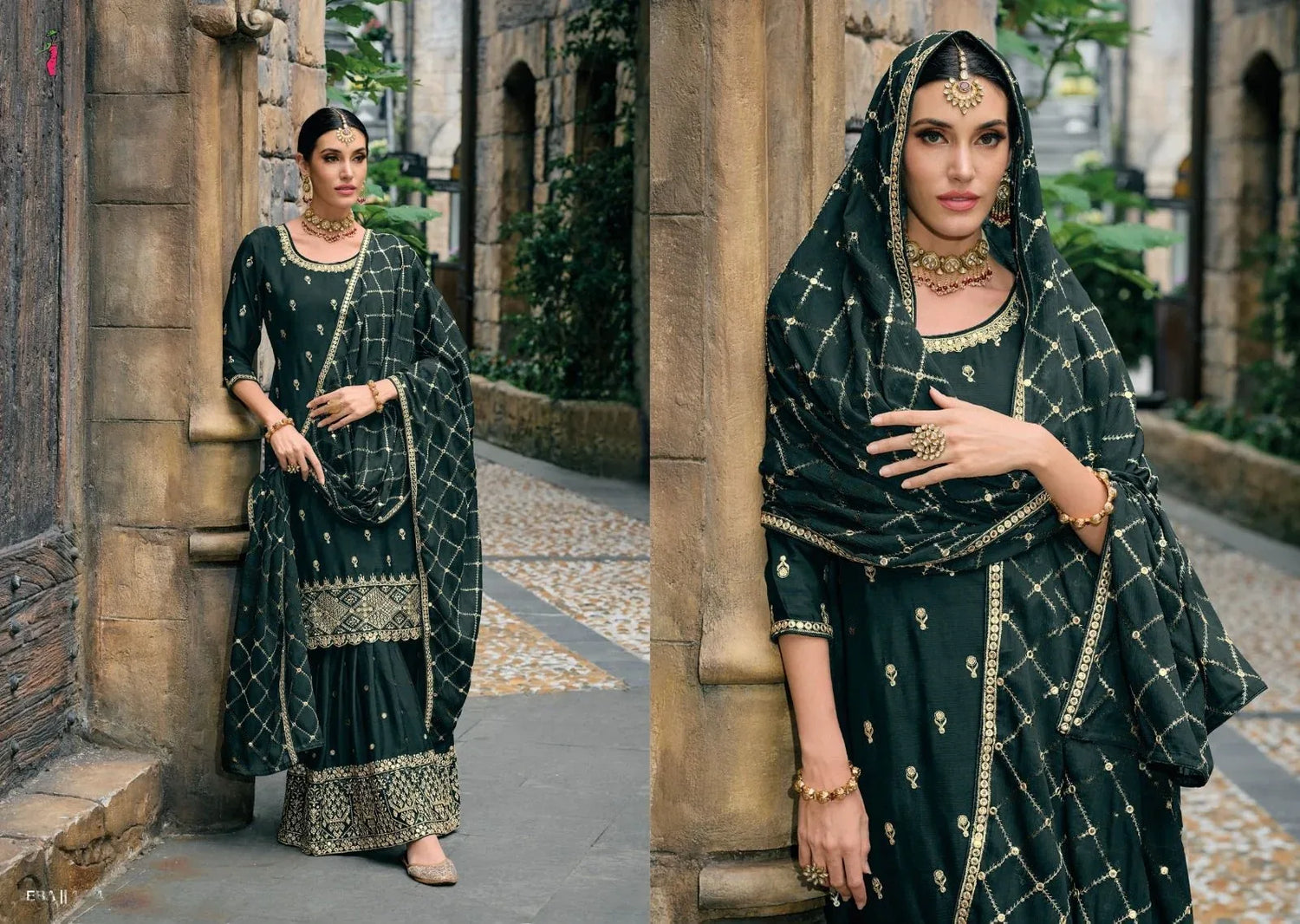 Jugani By Eba Designer Heavy Wedding Salwar Suit D.No. 1604 - Anant Exports