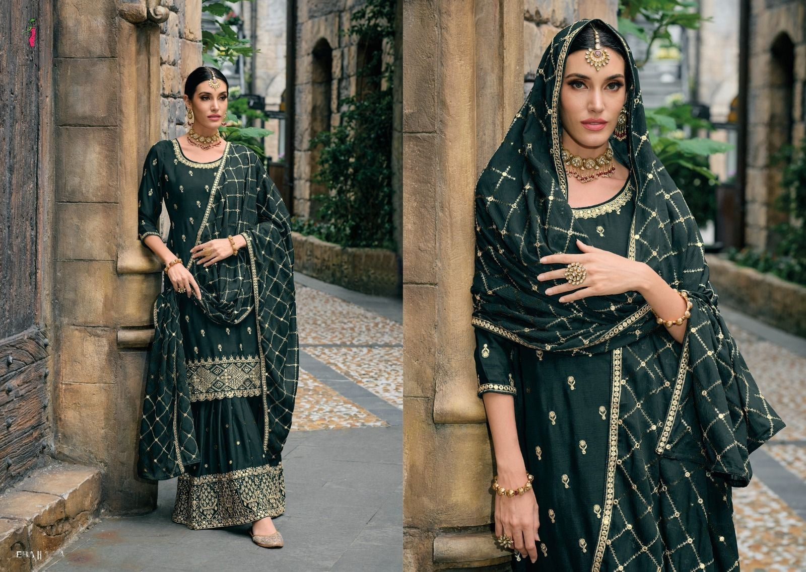 Jugani By Eba Designer Heavy Wedding Salwar Suit D.No. 1604