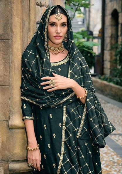 Jugani By Eba Designer Heavy Wedding Salwar Suit D.No. 1604 - Anant Exports