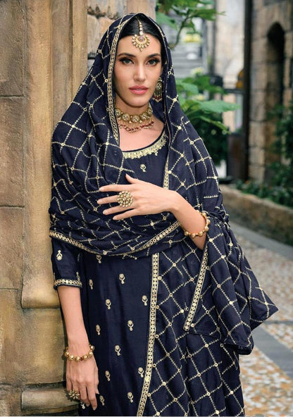 Jugani By Eba Designer Heavy Wedding Salwar Suit D.No. 1606 - Anant Exports