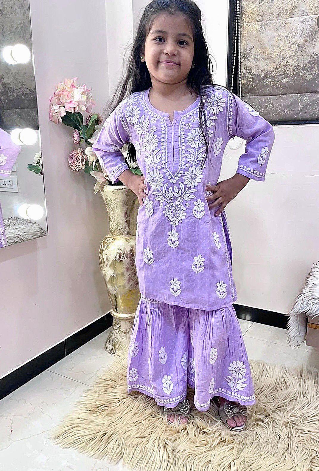 Ready To Wear Sharara Kids Suit D.No. 140 - Anant Exports
