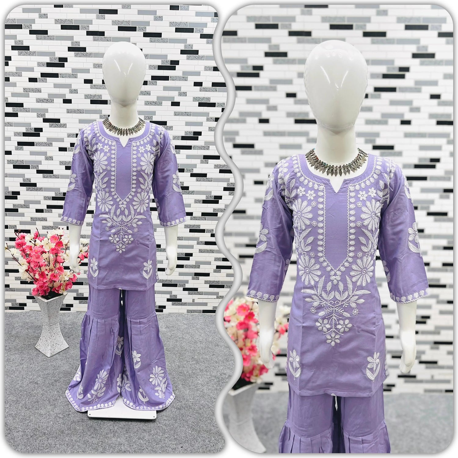 Ready To Wear Sharara Kids Suit D.No. 140 - Anant Exports