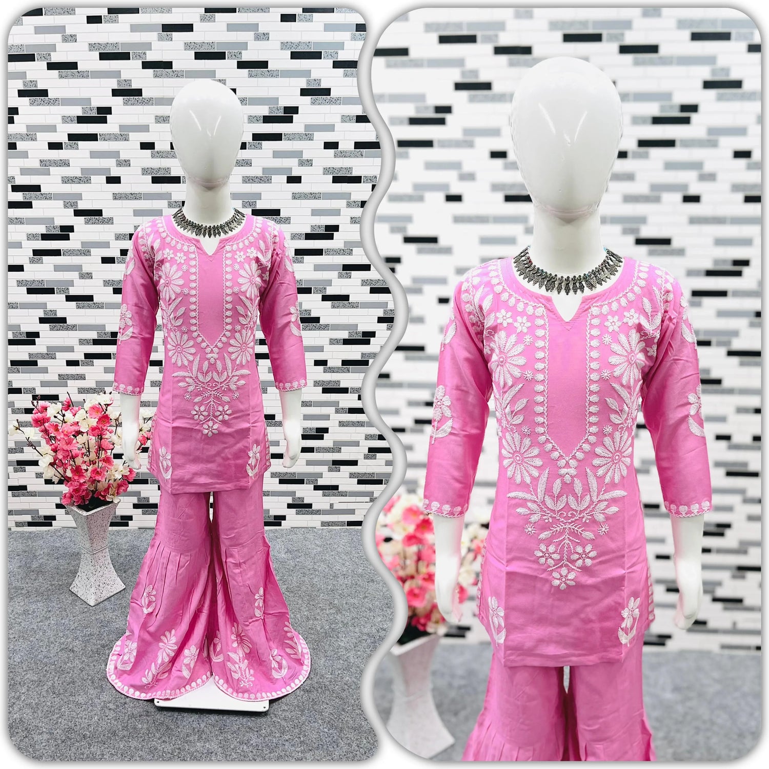 Ready To Wear Sharara Kids Suit D.No. 140 - Anant Exports