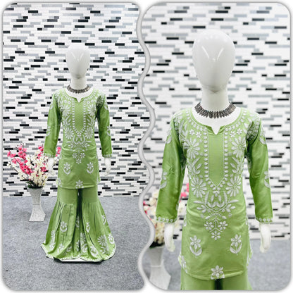 Ready To Wear Sharara Kids Suit D.No. 140 - Anant Exports