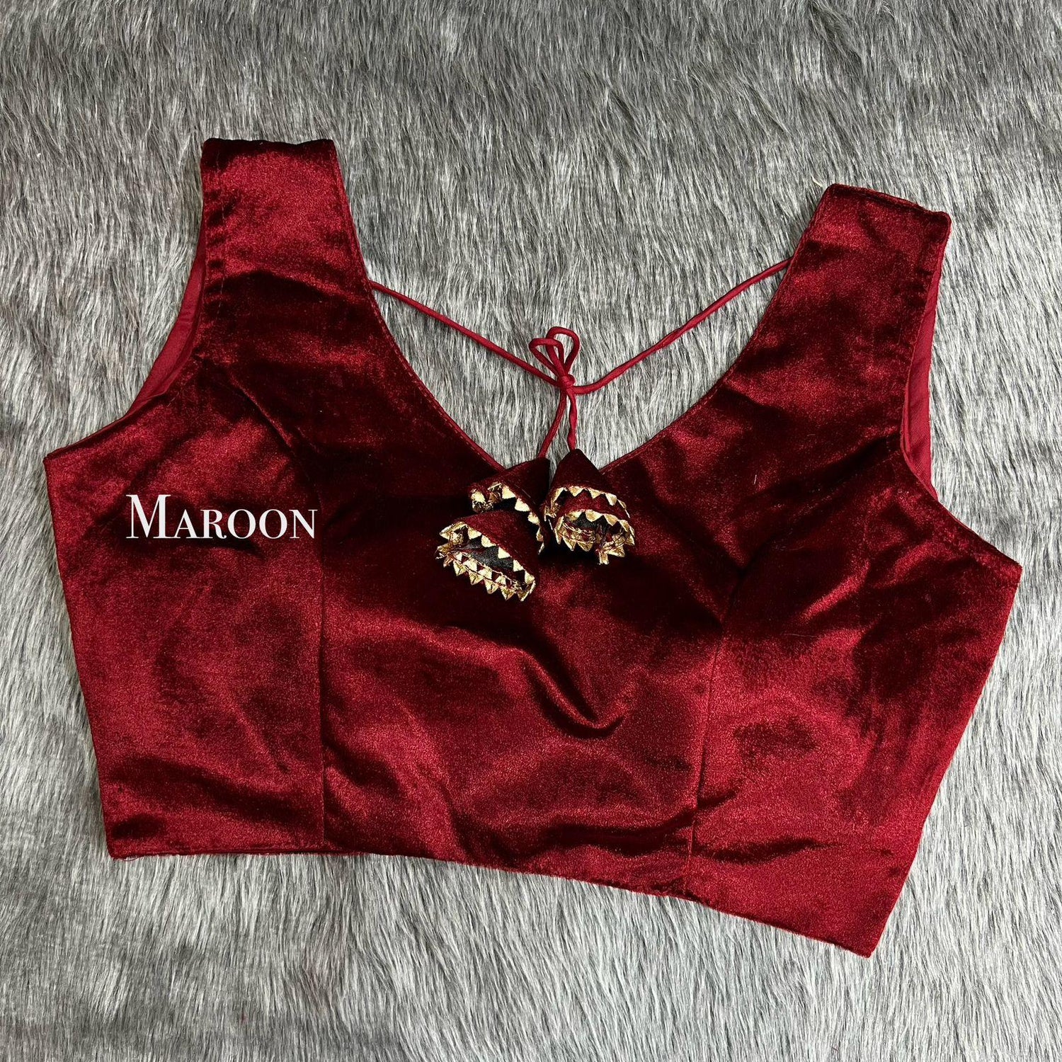 Party Wear Velvet Blouse - Anant Exports