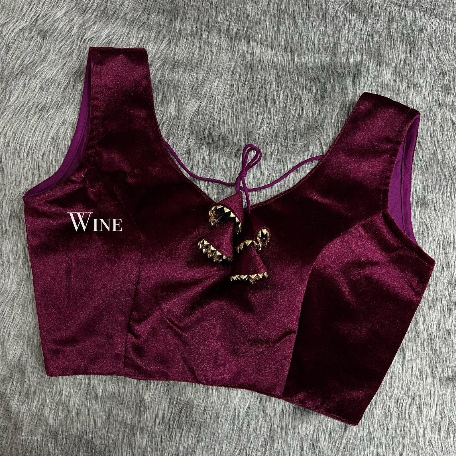 Party Wear Velvet Blouse - Anant Exports