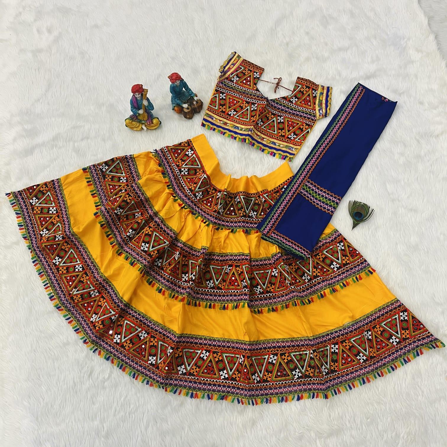 Mahi Navratri Traditional Kids Lehnga - Anant Exports