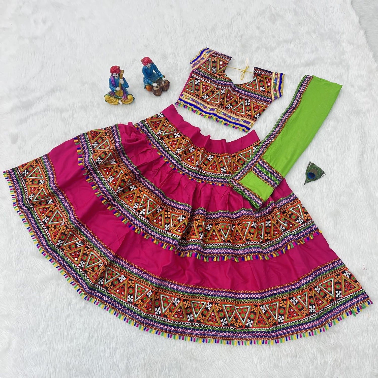 Mahi Navratri Traditional Kids Lehnga - Anant Exports