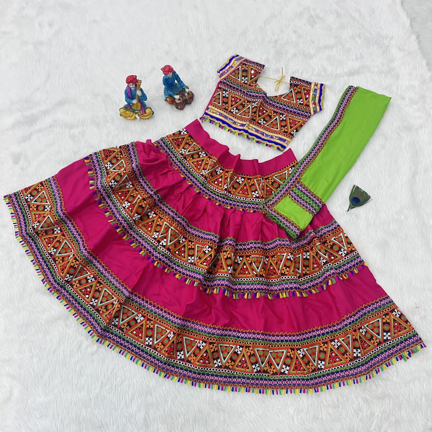 Mahi Navratri Traditional Kids Lehnga - Anant Exports