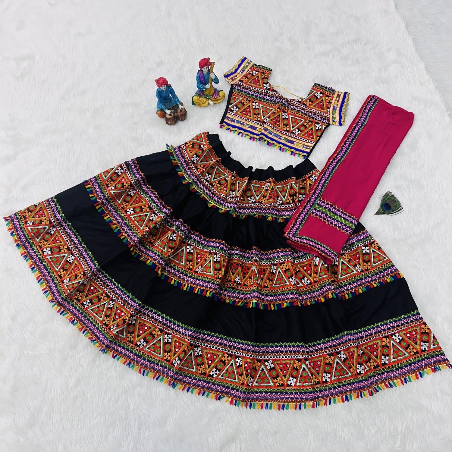 Mahi Navratri Traditional Kids Lehnga - Anant Exports
