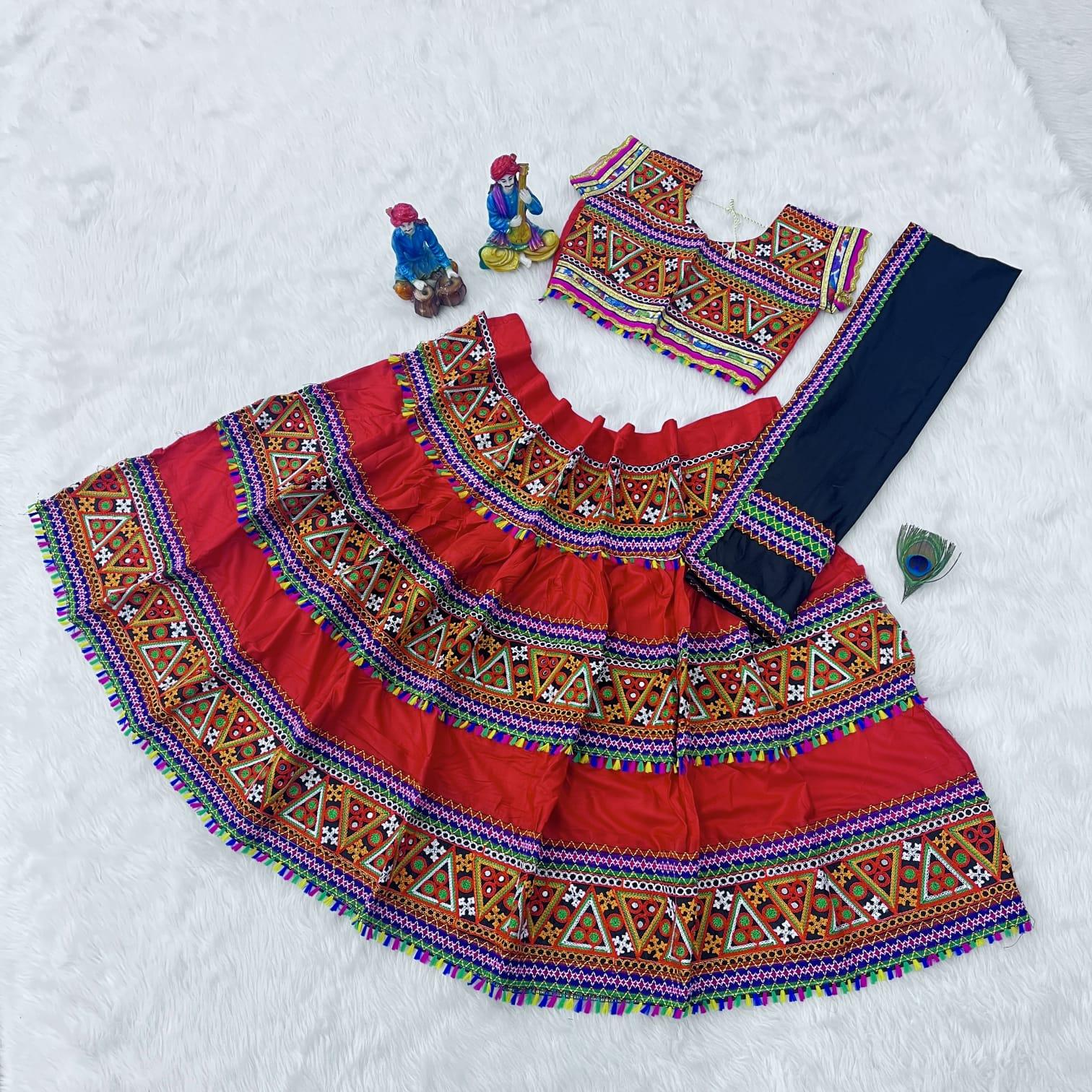 Mahi Navratri Traditional Kids Lehnga - Anant Exports