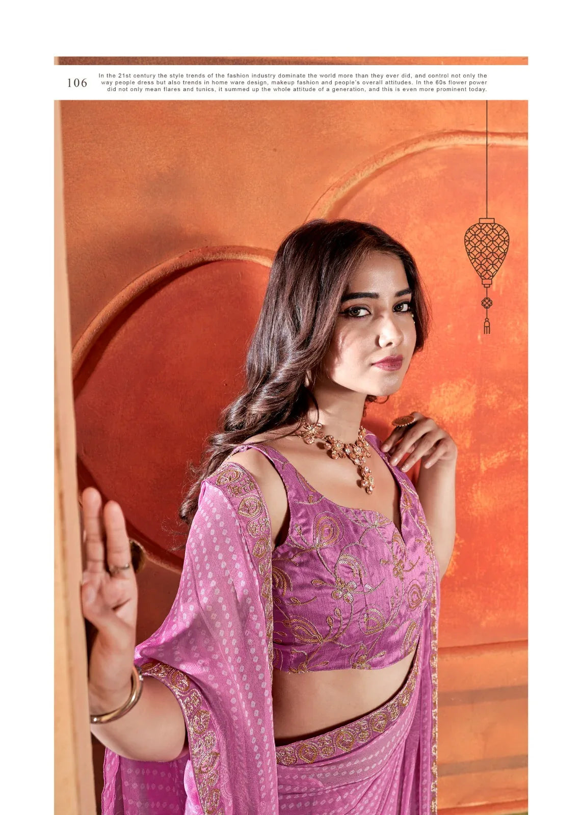 Pihu By Stavan Chiffon Embroidery Saree D.No. 106 - Anant Exports