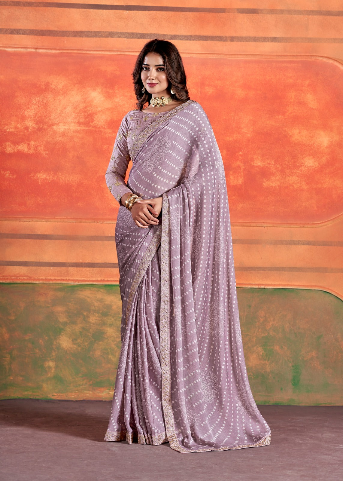 Pihu By Stavan Chiffon Embroidery Saree D.No. 102