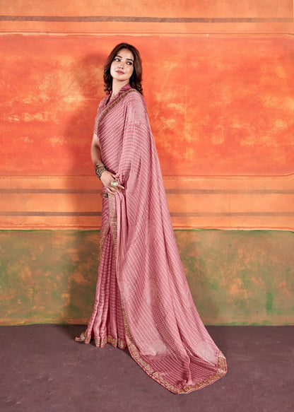 Pihu By Stavan Chiffon Embroidery Saree D.No. 109 - Anant Exports