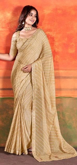 Pihu By Stavan Chiffon Embroidery Saree D.No. 104 - Anant Exports