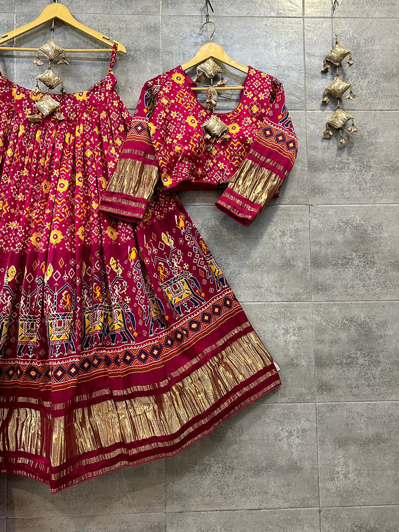 Pure Gaji Lagdi Pallu Chaniya Choli