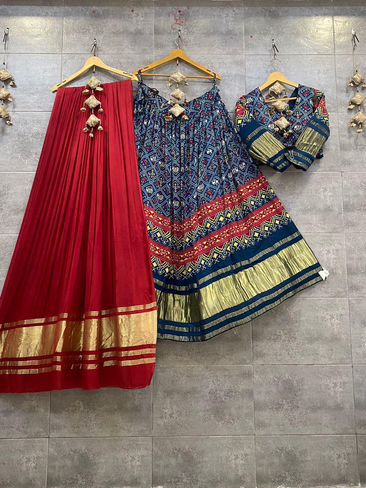 Pure Gaji Lagdi Pallu Chaniya Choli