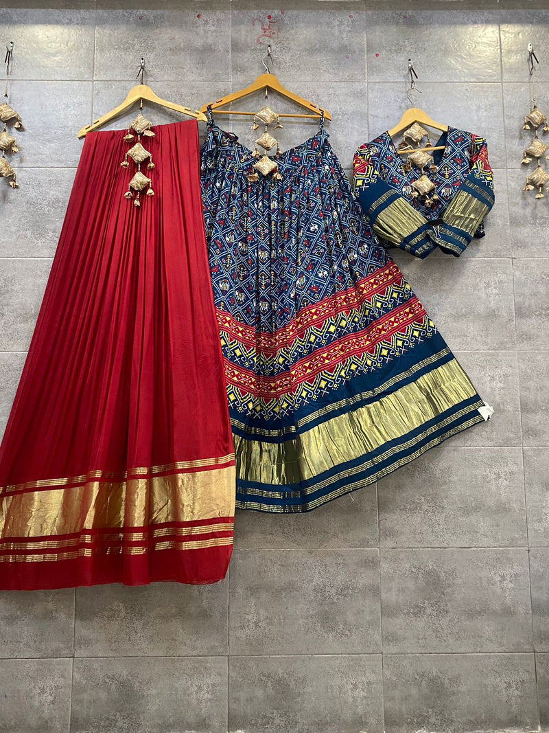 Pure Gaji Lagdi Pallu Chaniya Choli