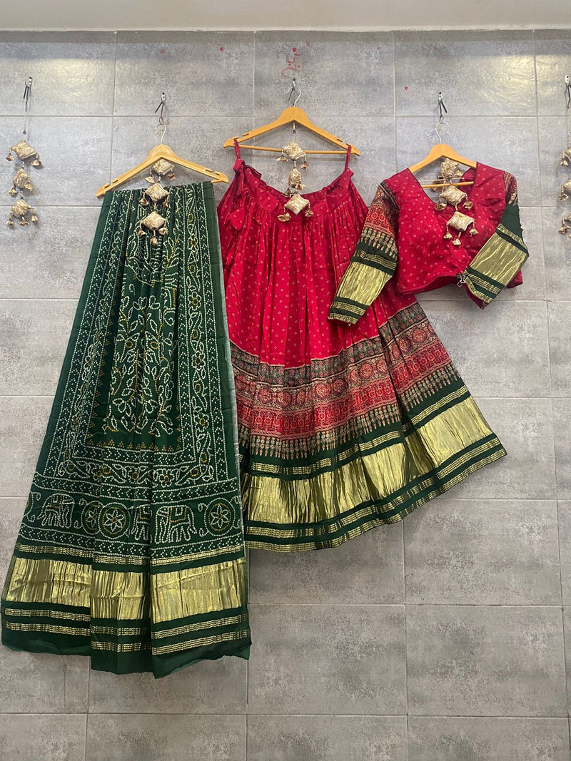 Pure Gaji Lagdi Pallu Chaniya Choli