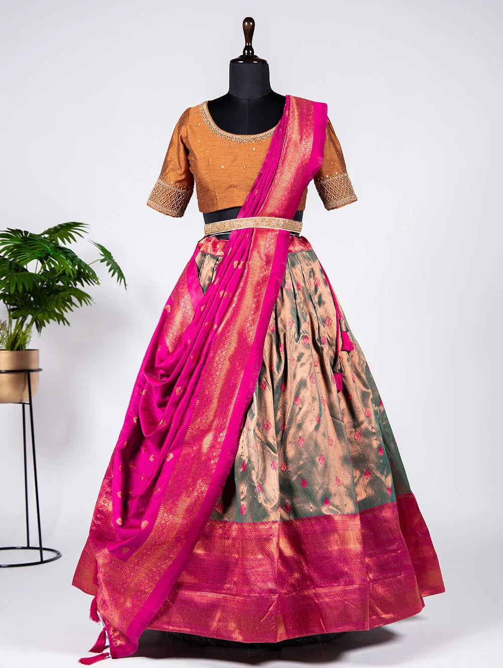 Occasion Wear Pattu Lehenga Choli D.No. 2038