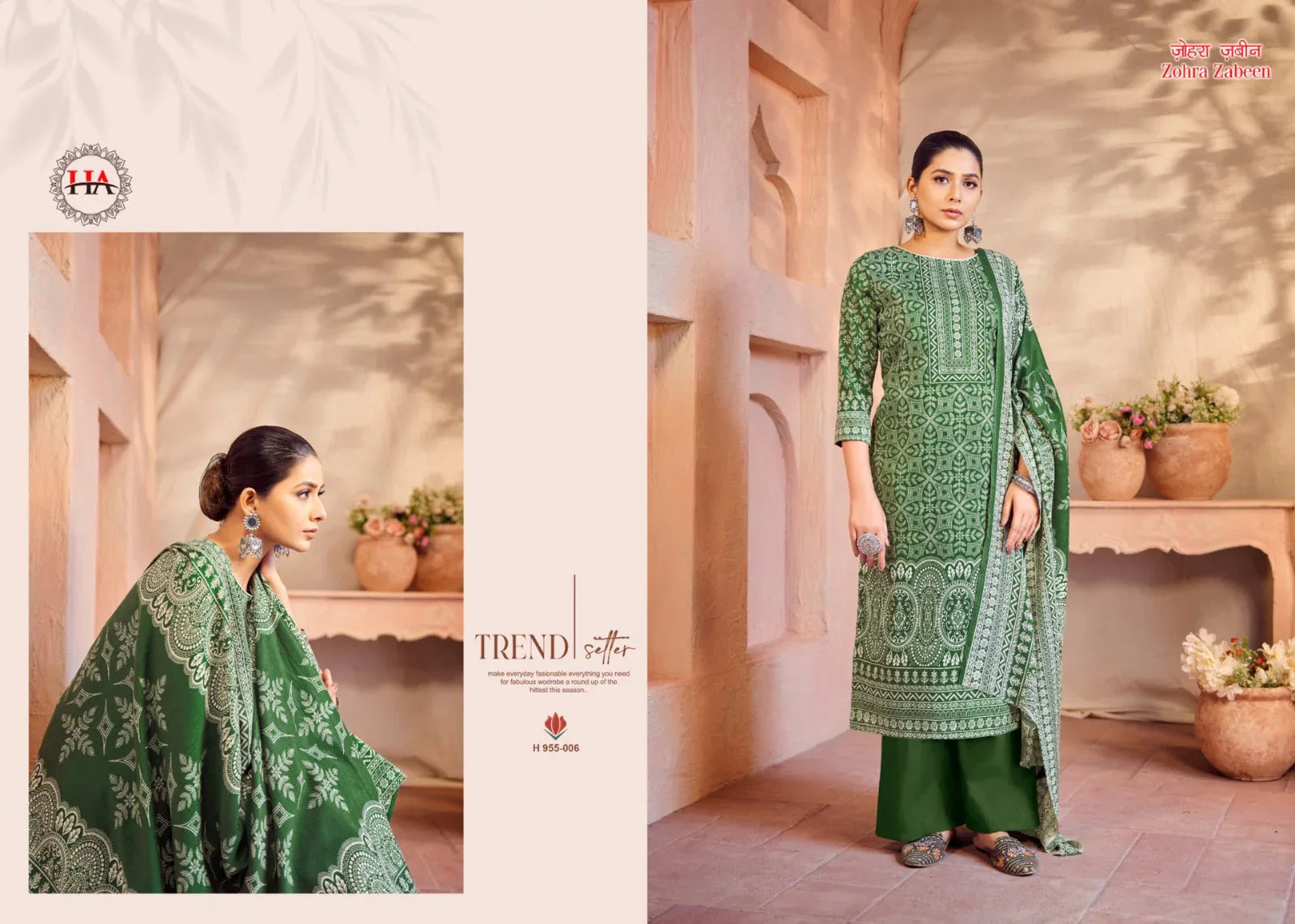 Zohra Zabeen Pure Pashmina Spun Digital Print Suit (395x08)