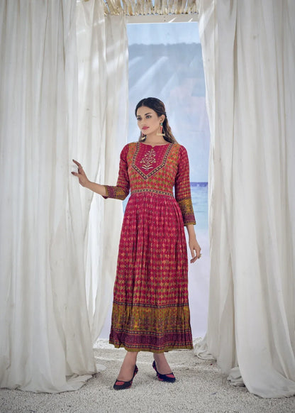 Kig Designer Long Kurti Gown